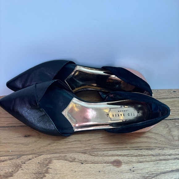 NWOB Ted Baker London Textured Pointed Flat - Picture 8 of 16
